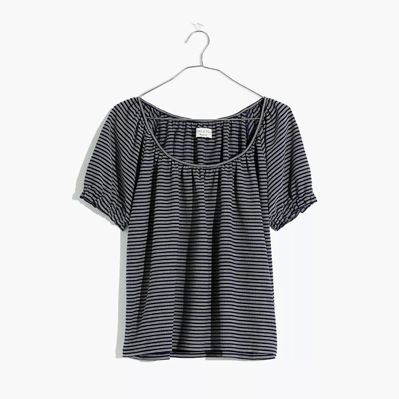 🥳Texture & Thread Peasant Top in Stripe.🥳 - Picture 4 of 8